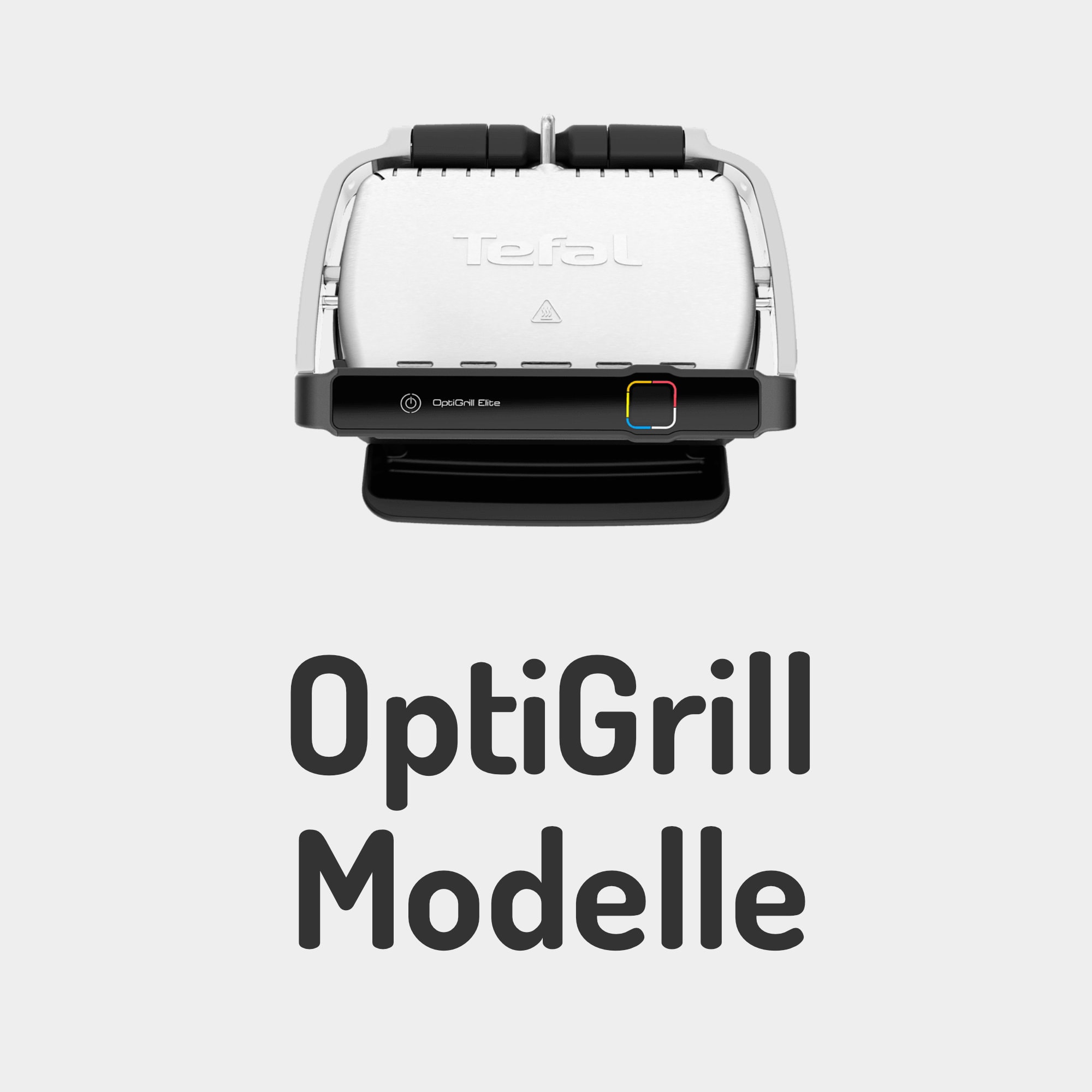Tefal OptiGrill+ elektrischer Kontaktgrill + XA7258 Snacking & Baking  Backschale + Optigrill Rezeptbuch, 6 Grillprogramme | Indoor Elektro Grill  
