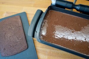 Schoko-Schnitten backen in der Backschale